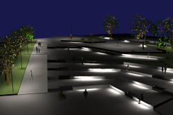 Napreduje izgradnja novog trga između OŠ Vladimir Nazor i Učeničkog doma Virovitica 2 trg rasvjeta 850x566