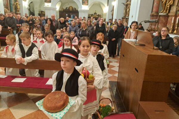 U crkvi sv. Roka u Virovitici vjernici zahvalili za plodove zemlje, upoznali se s prvopričesnicima i proslavili bračne jubileje 2 plodovi2
