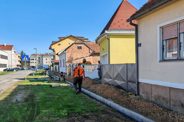 rekonstrukcija nogostupa Ulica Pavla Radica
