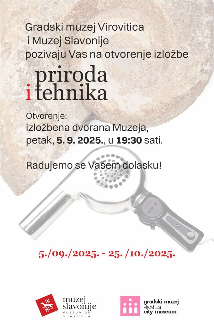 U petak, 5. rujna, u Gradskom muzeju Virovitica otvorenje izložbe “Priroda i tehnika” – od komarca do robota 1 viber slika 2025 09 01 08 30 53 923