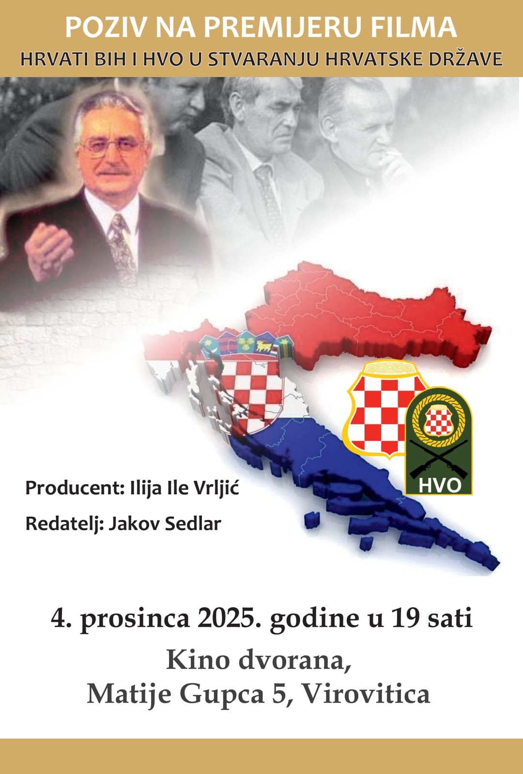 Dokumentarni film „Hrvati BiH i HVO u stvaranju hrvatske države“ – 4. prosinca u Kinu Park Virovitica 1 6cec989b 842a 440b 877f 6659f9455dde