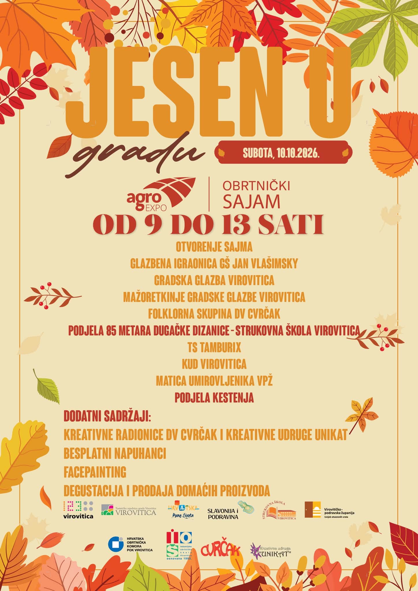 Jesen u gradu, Agroexpo i Obrtnički sajam ponovno stižu u središte Virovitice: Posjetitelje čeka i 85 metara duga dizanica 1 828471243 1556240556538918 7930576546293051323 n