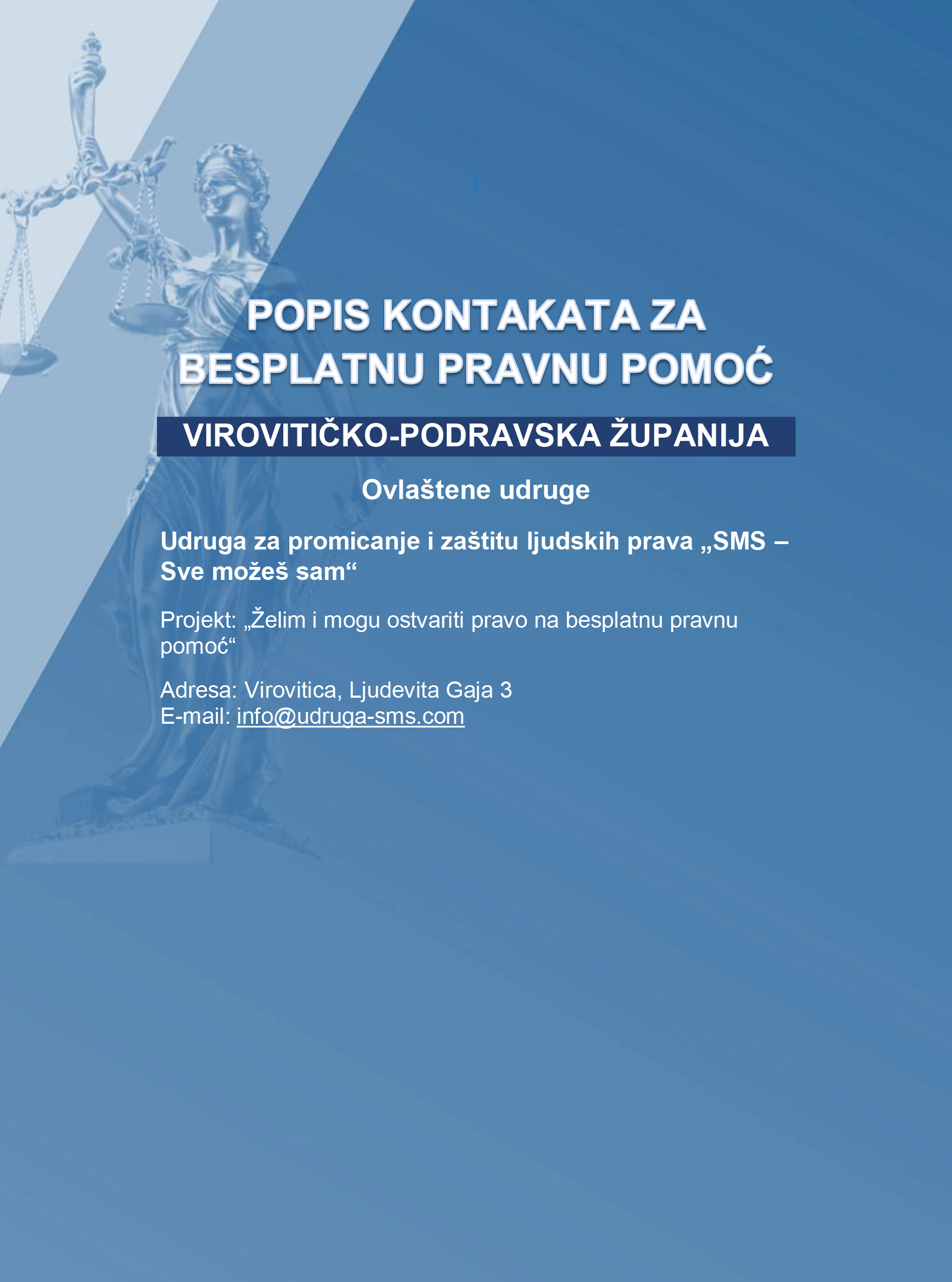 Obavijest građanima o mogućnosti ostvarivanja besplatne pravne pomoći 2 II dio letka BPP Viroviticko podravska 2