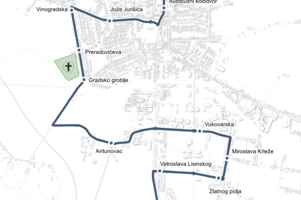 Posebna organizacija javnog prijevoza u Virovitici za blagdan Svih svetih: Uvode se izvanredne autobusne linije 1 Linija 1 Svi Sveti 1